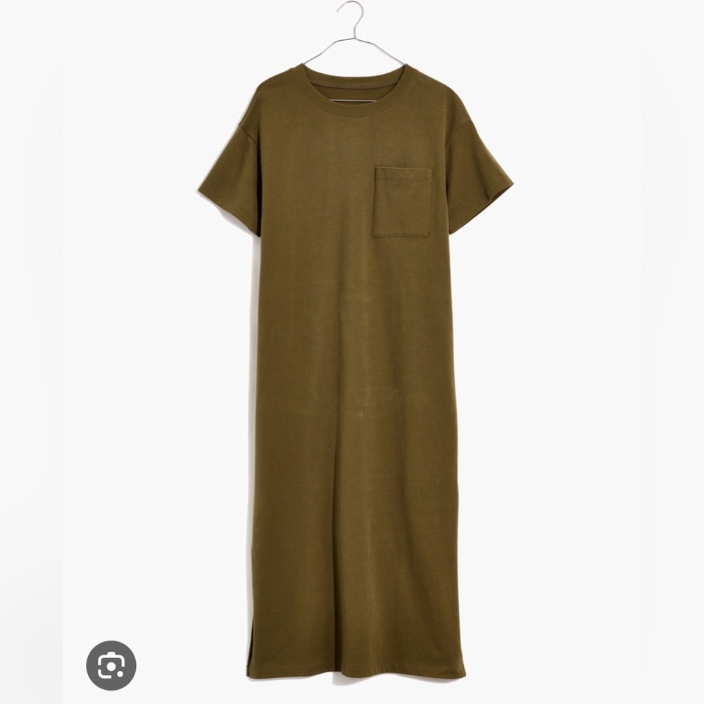 Madewell T-Shirt Dress (S) Olive